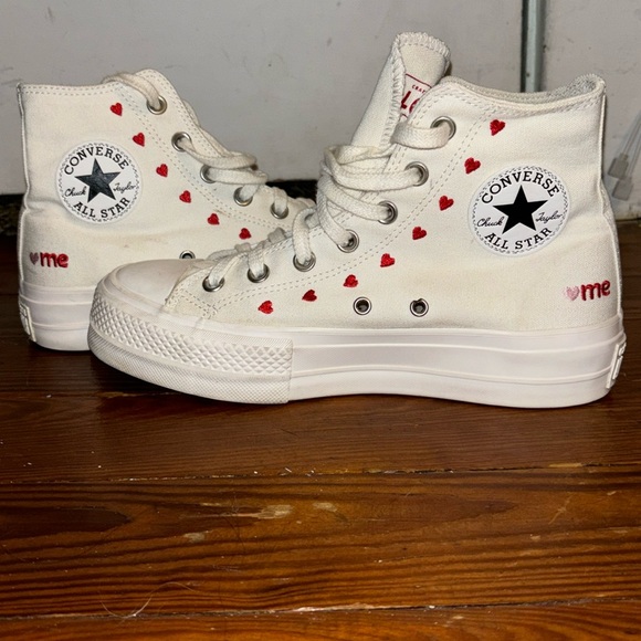 Limited Edition Valentines Day Platform Converse - Picture 3 of 5